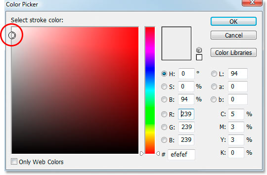 Photoshop's 'Color Picker'.